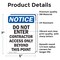 Signmission Do Not Enter Contractor Access OSHA Notice Sign, Vinyl Decal, 5in W x 7in L, 2PK OS-2PACK-NS-D-57-V-11177 - alternate 3
